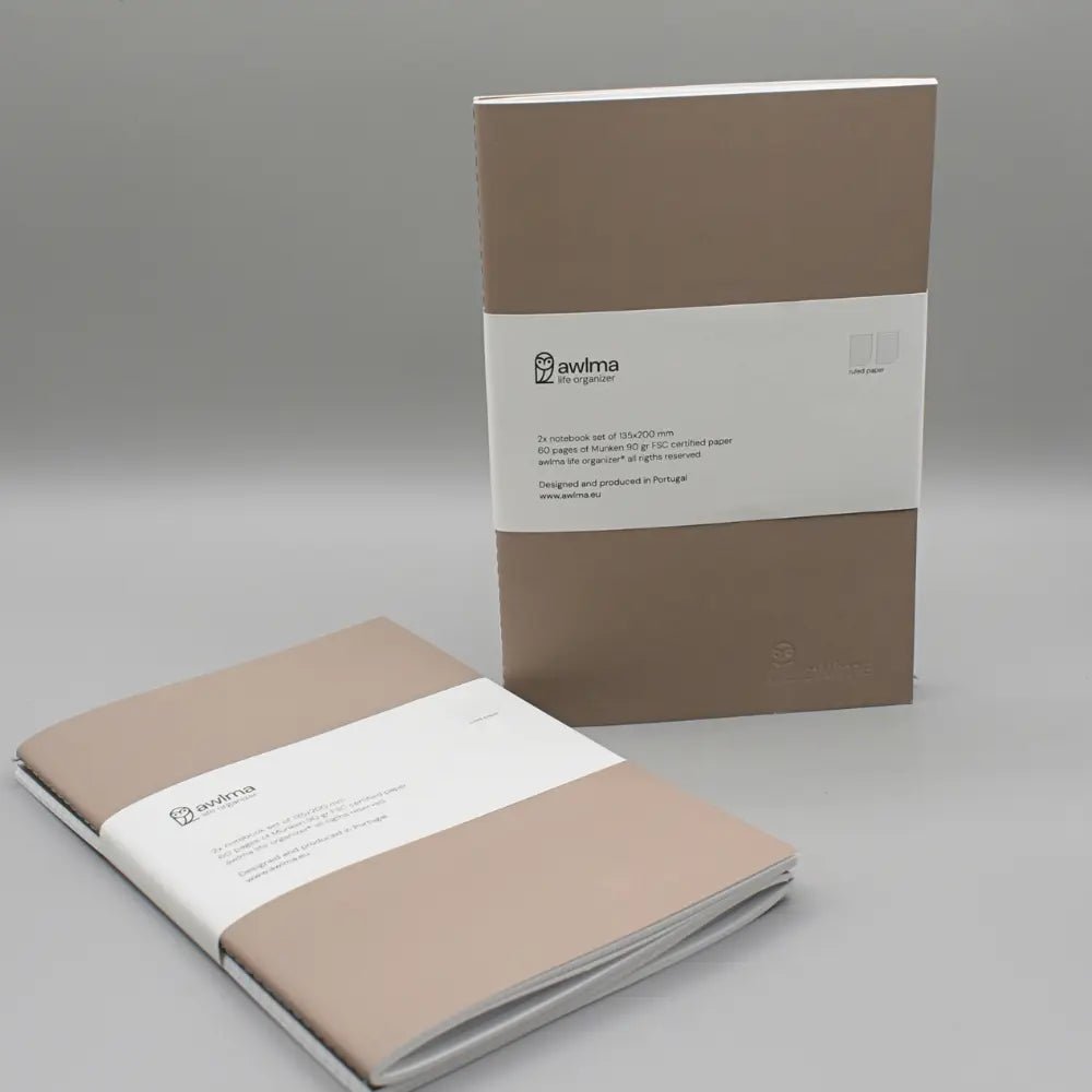 60 pages A5 Notebook Refills | Set of 2 - Awlma