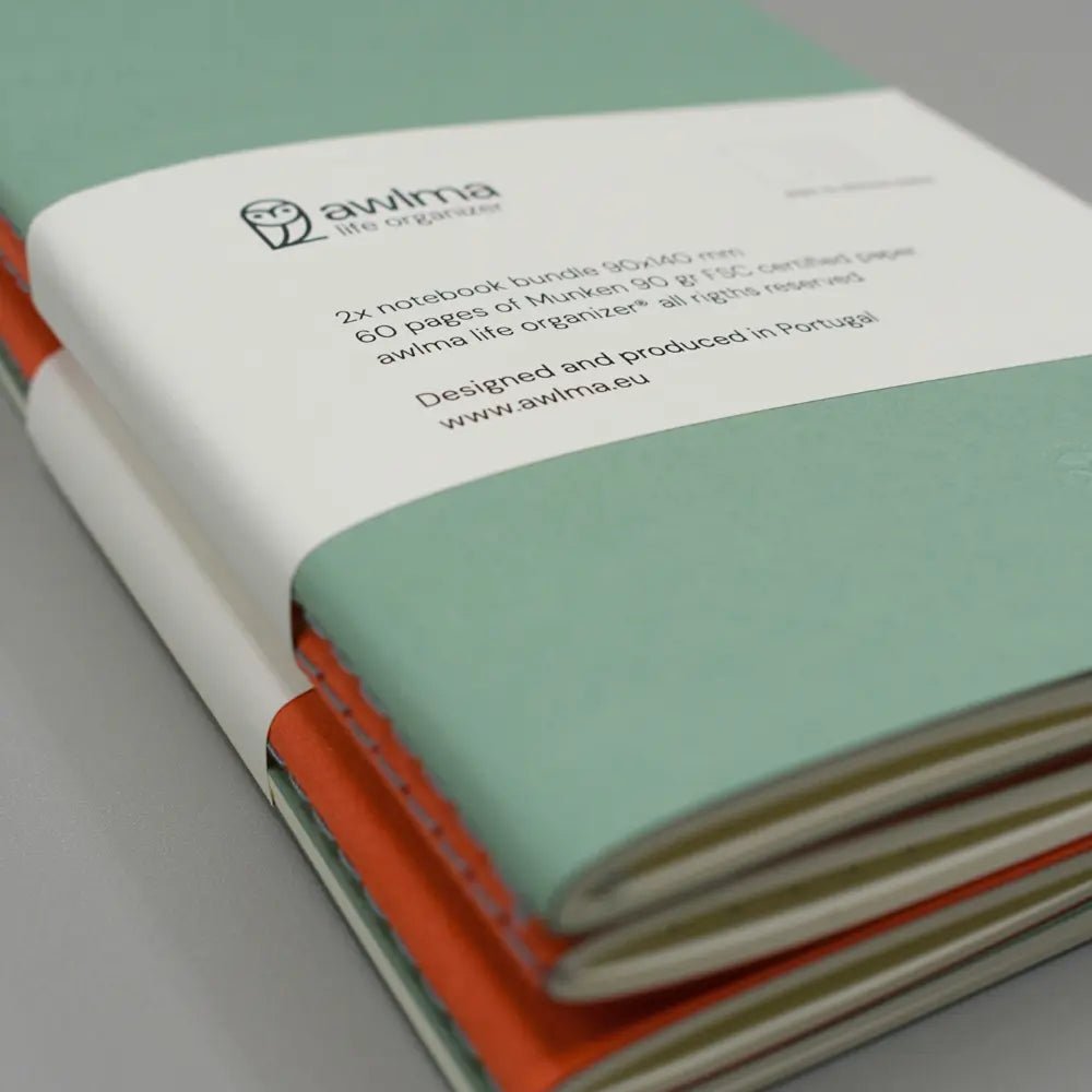 60 pages A6 Notebook Refills | Set of 2 - Awlma