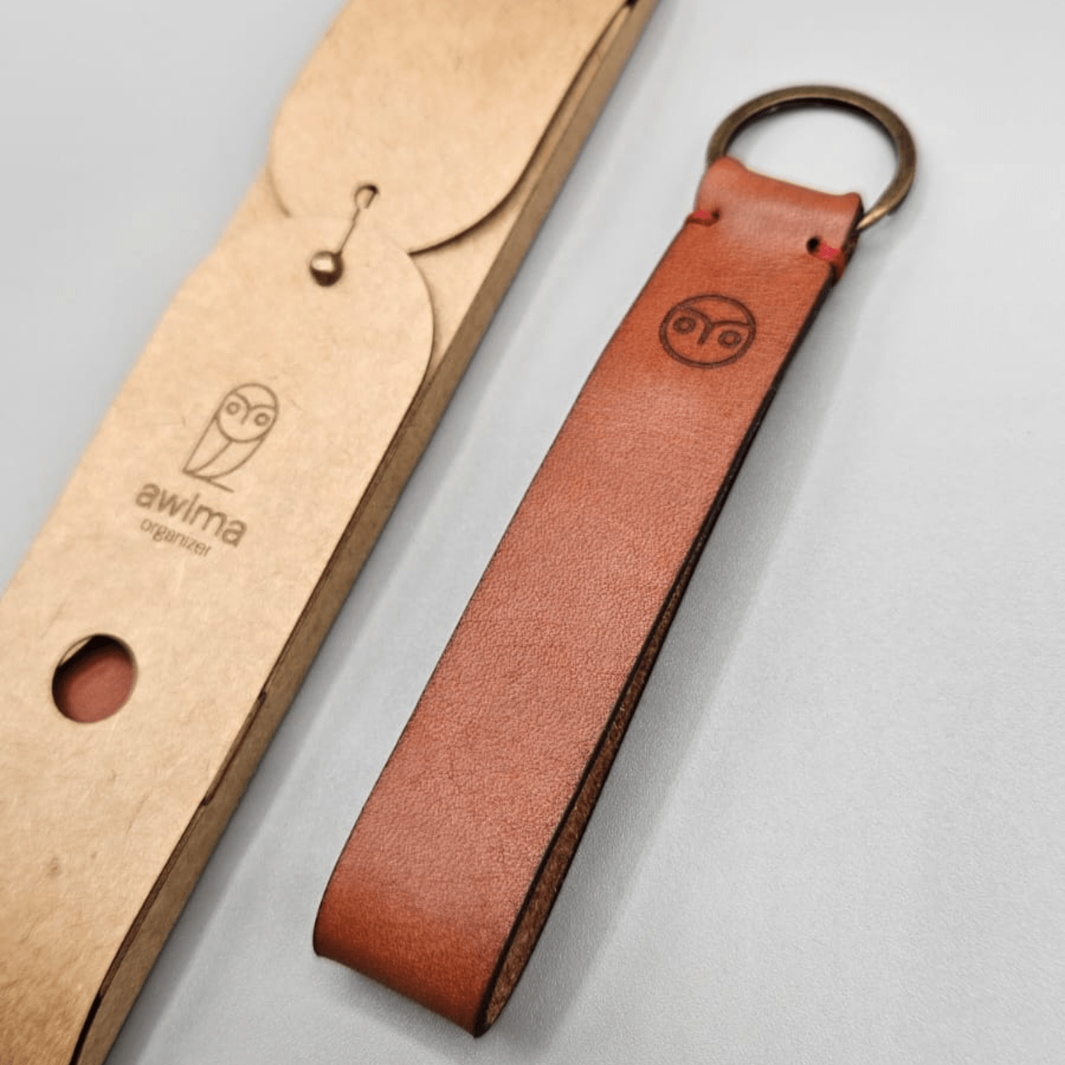 Leather Belt Keychain - Awlma