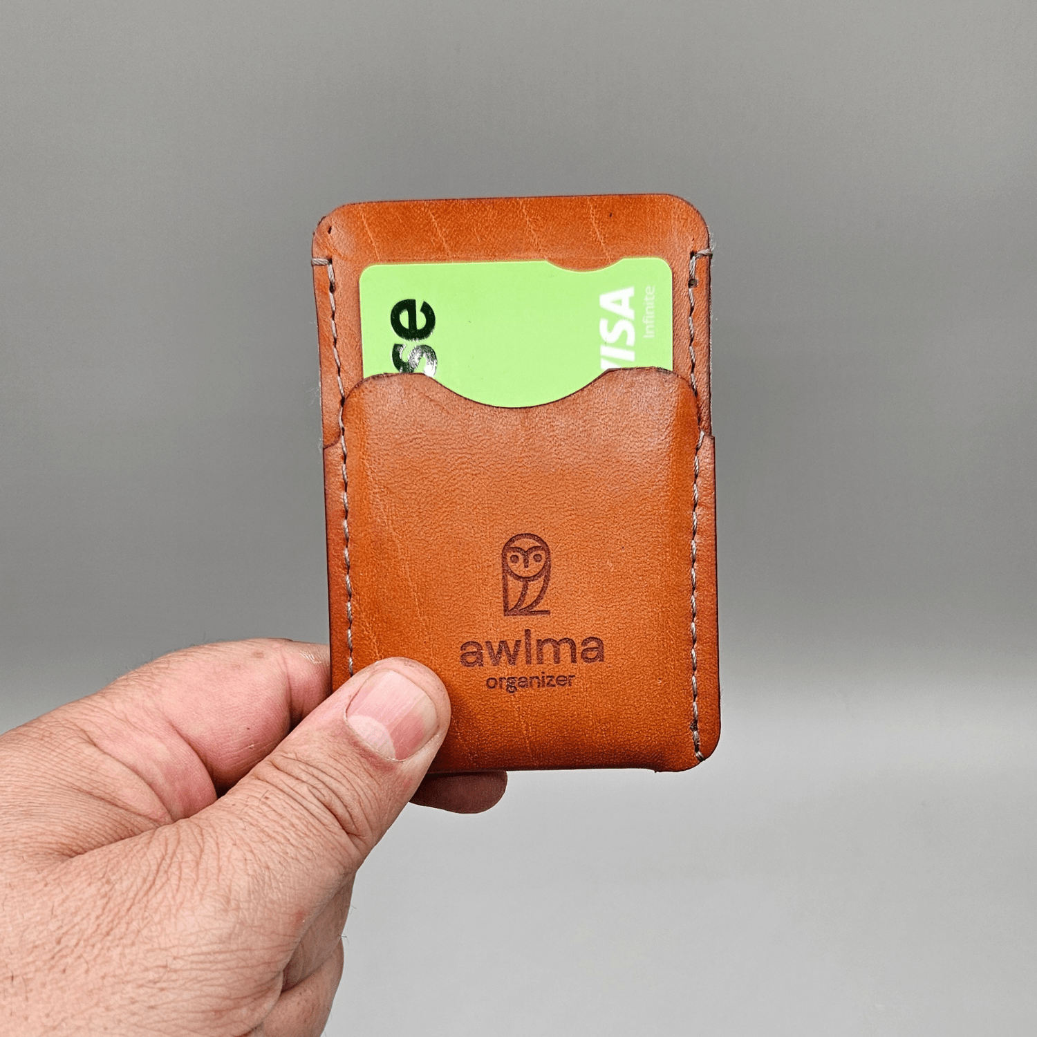 RFID Protected Leather Cardholder - Awlma